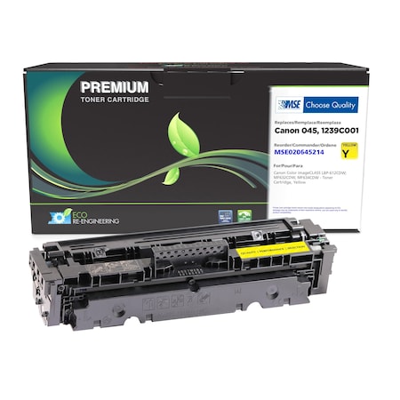 Remanufactured Yellow Toner Cartridge For Canon 1239C001 (045)